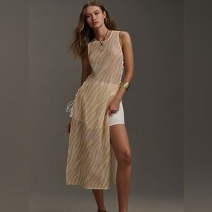 Anthropologie Printed Crochet Tunic